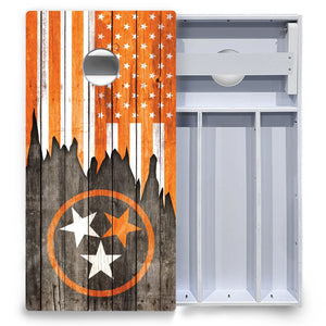 TN/USA Orange Flag Cornhole Boards - All Weather Series