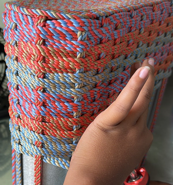 Travel Bag handwoven rope bag by Nomadic State of Mind, view 4