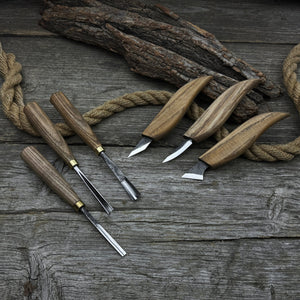 6-Piece Carving Knife, Chisel & Gouge Set