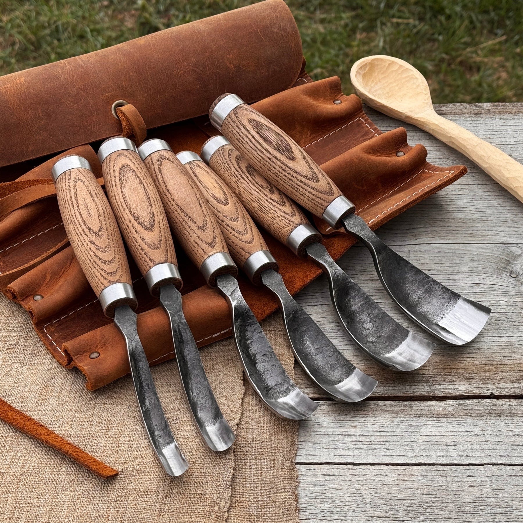 6-Piece Long Bent Gouge Set