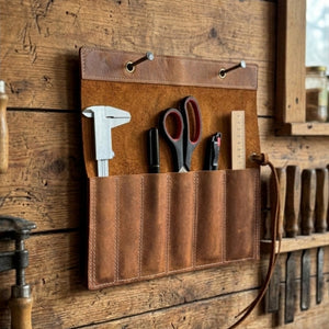 6 Pocket Leather Chisel Roll