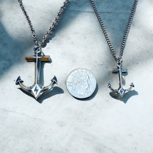 Hold Fast Anchor Necklace - Sterling Silver Christian necklace by Forged By Fire - additional view 9