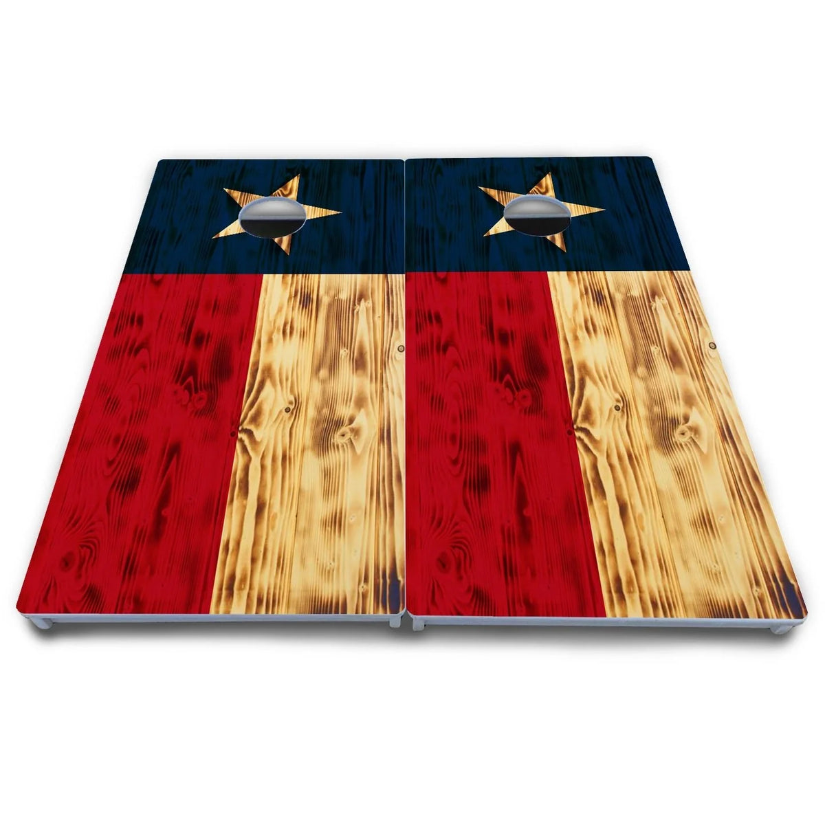 Burnt Texas Flag Cornhole Boards - All Weather Series