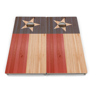 Faded Texas & USA Flag Cornhole Boards – Tournament Series