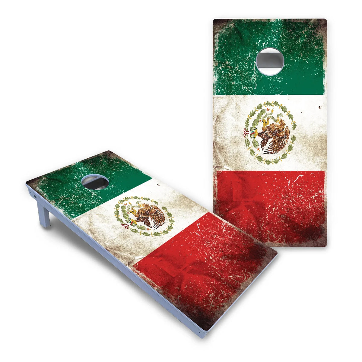 Mexico Flag Cornhole Boards - All Weather Series