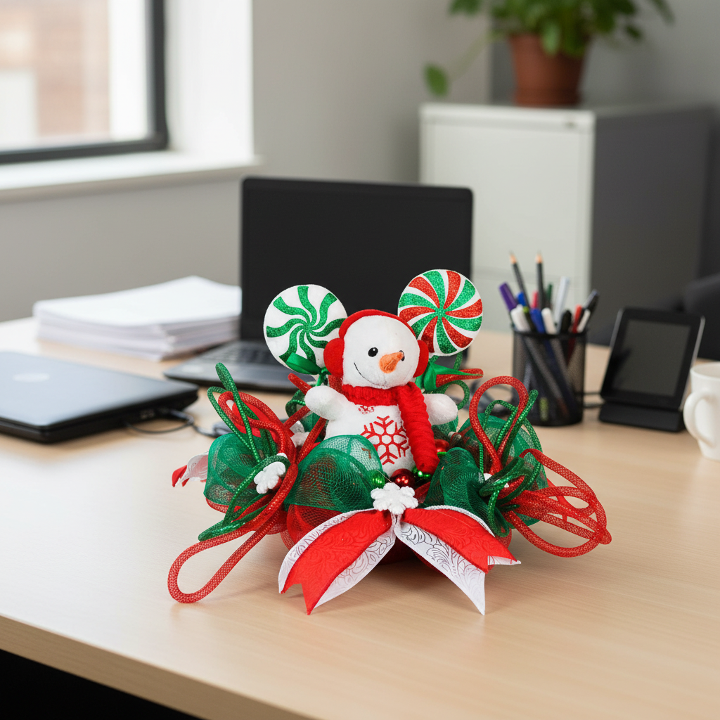 Centerpiece | Snowman Centerpiece | Holiday Lollipop Table Decoration