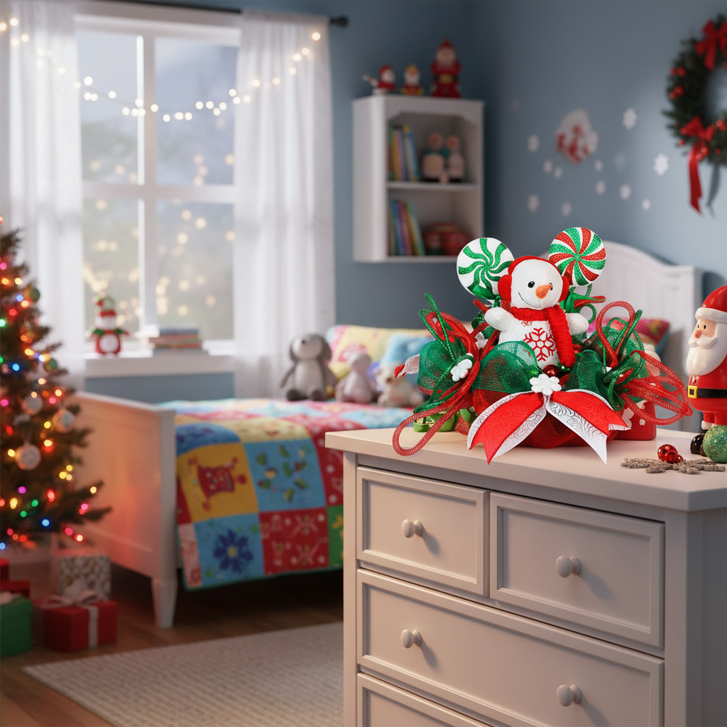 Centerpiece | Snowman Centerpiece | Holiday Lollipop Table Decoration detail view by Bouge Creations