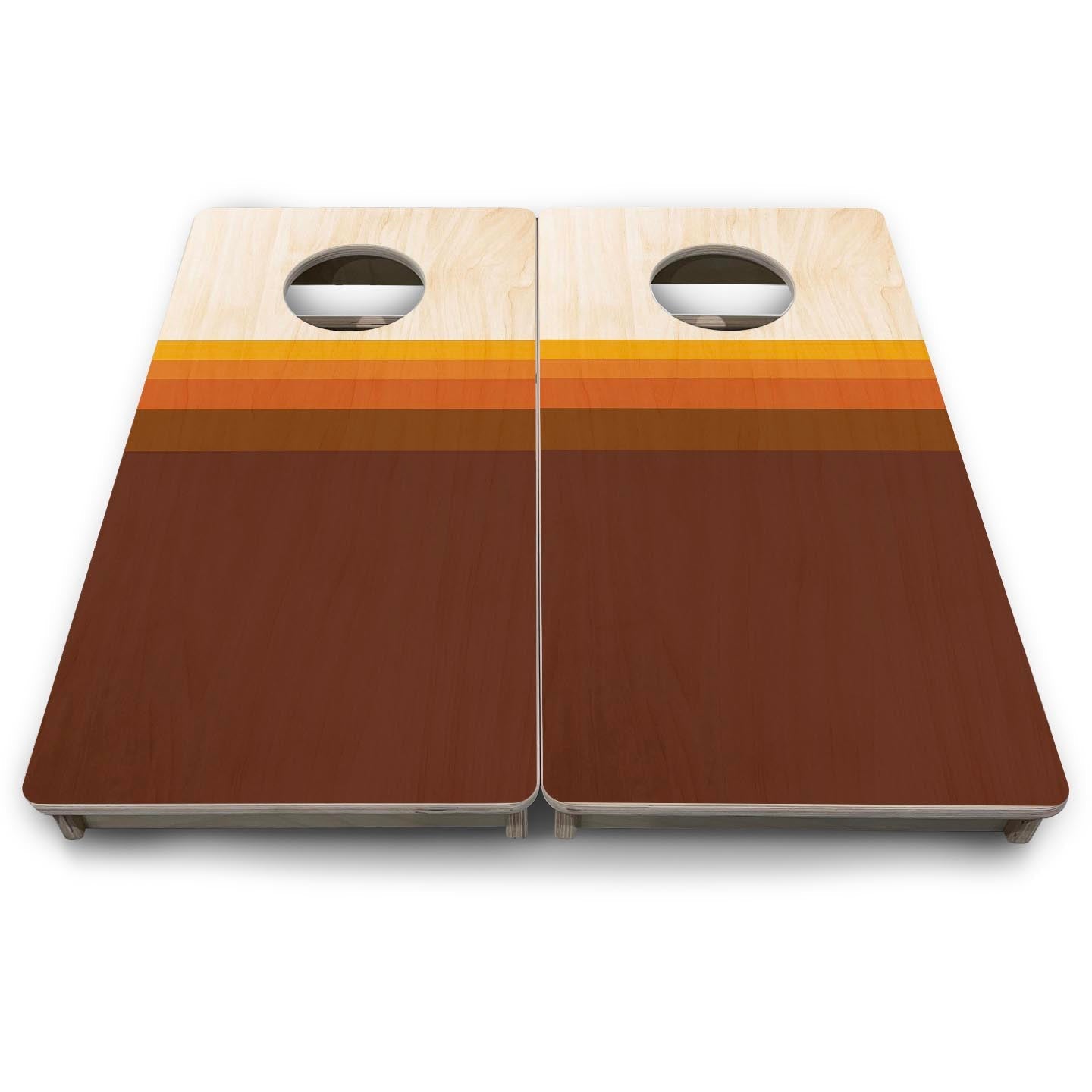 Retro Gradient - Mini or Vacation Size Cornhole Boards by Cornhole Solutions, custom cornhole board detail photo 8