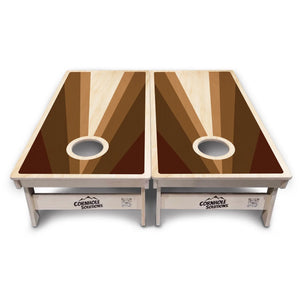 Retro Wood Triangle Cornhole Boards – Tournament Series