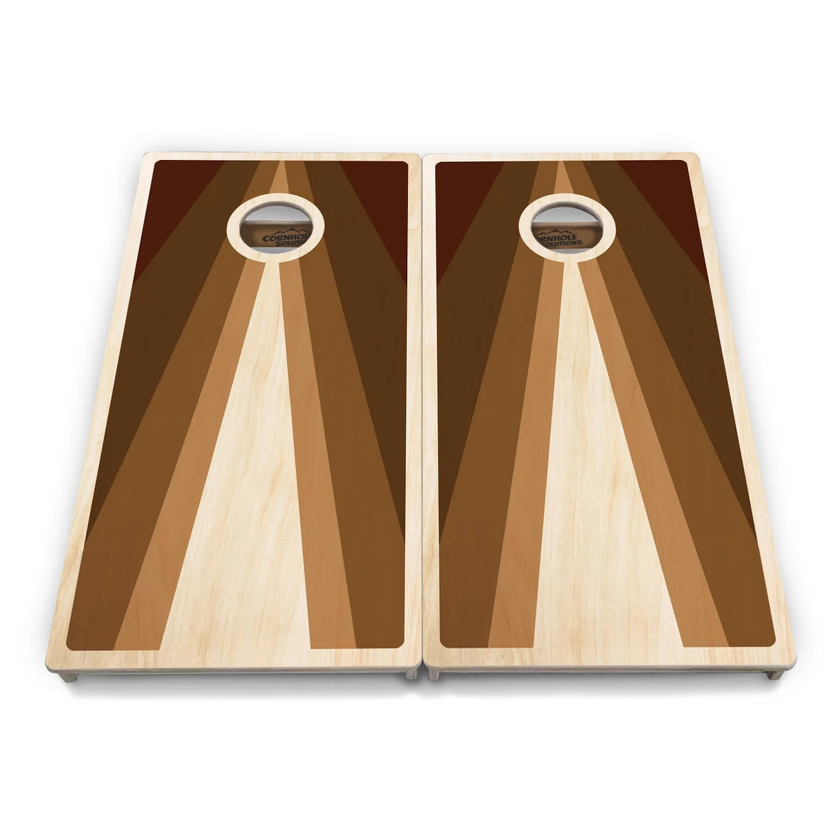 Retro Wood Triangle Cornhole Boards – Tournament Series