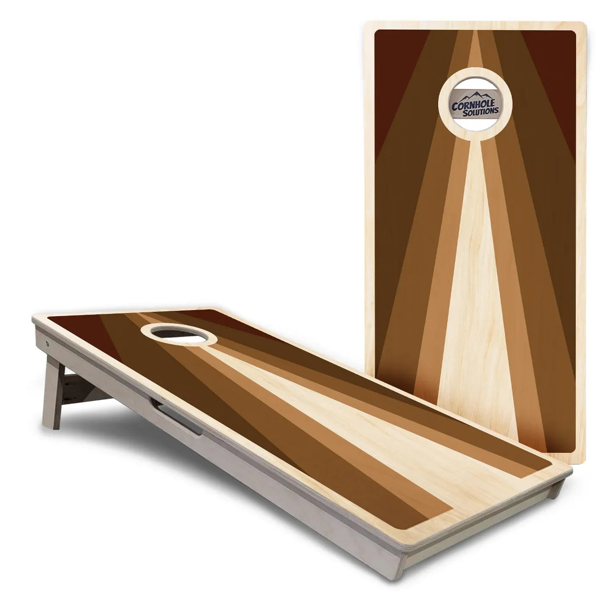 Retro Wood Triangle Cornhole Boards – Tournament Series