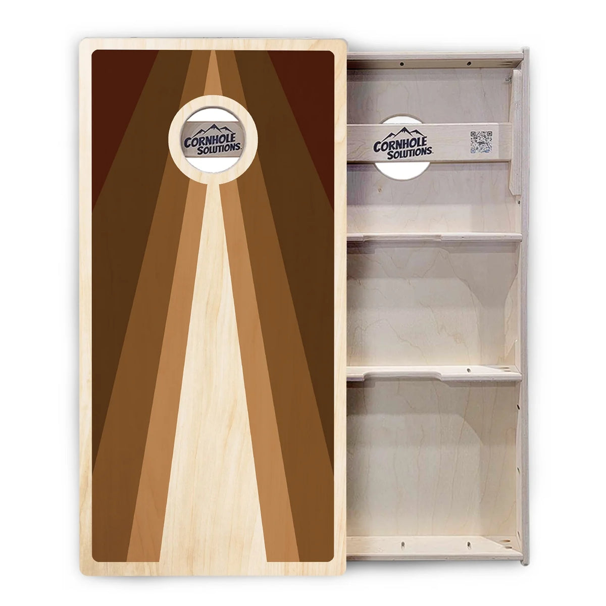 Retro Wood Triangle Cornhole Boards – Tournament Series