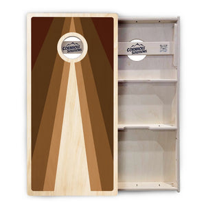 Retro Wood Triangle Cornhole Boards – Tournament Series