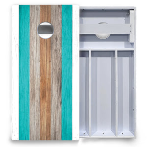 Beach Stripe Cornhole Boards - All Weather Series