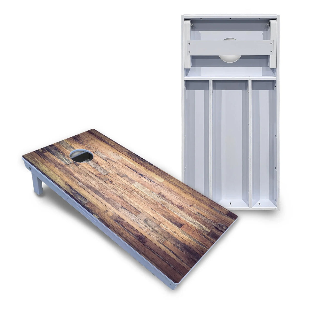 Barnwood Planks Cornhole Boards - All Weather Series