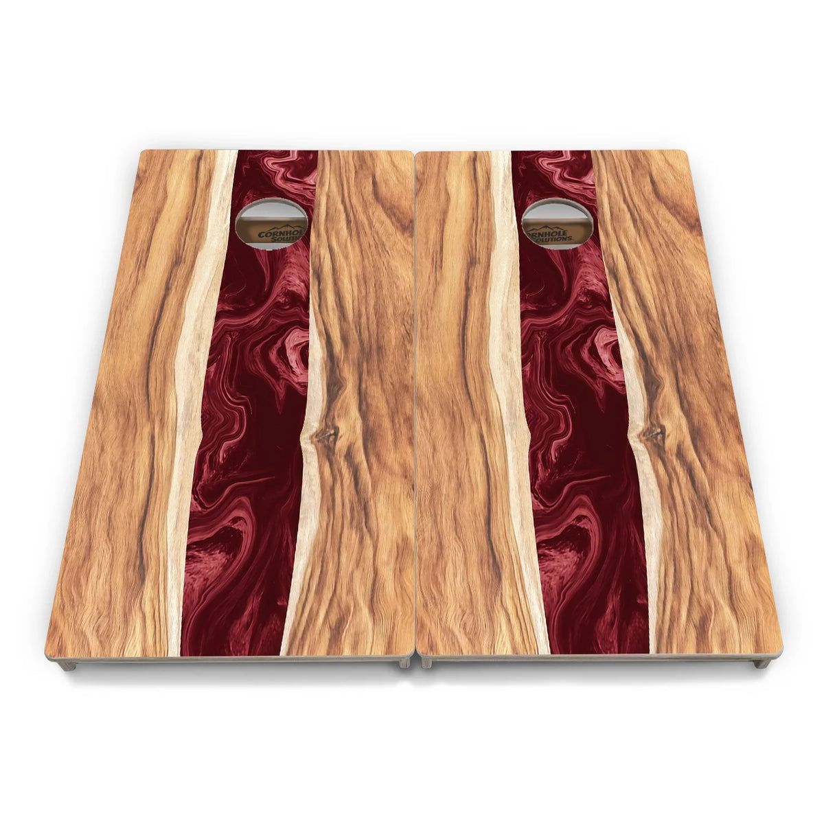 Live Edge River Cornhole Boards – Tournament Series