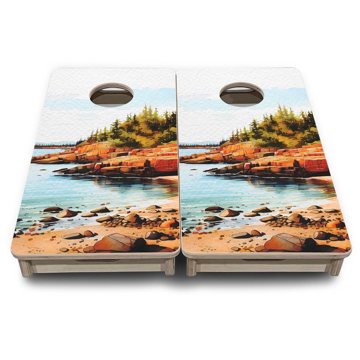 Acadia - Mini or Vacation Size Boards Cornhole Solutions