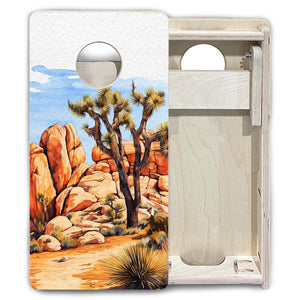 Joshua Tree - Mini or Vacation Size Boards by Cornhole Solutions, custom cornhole board detail photo 6