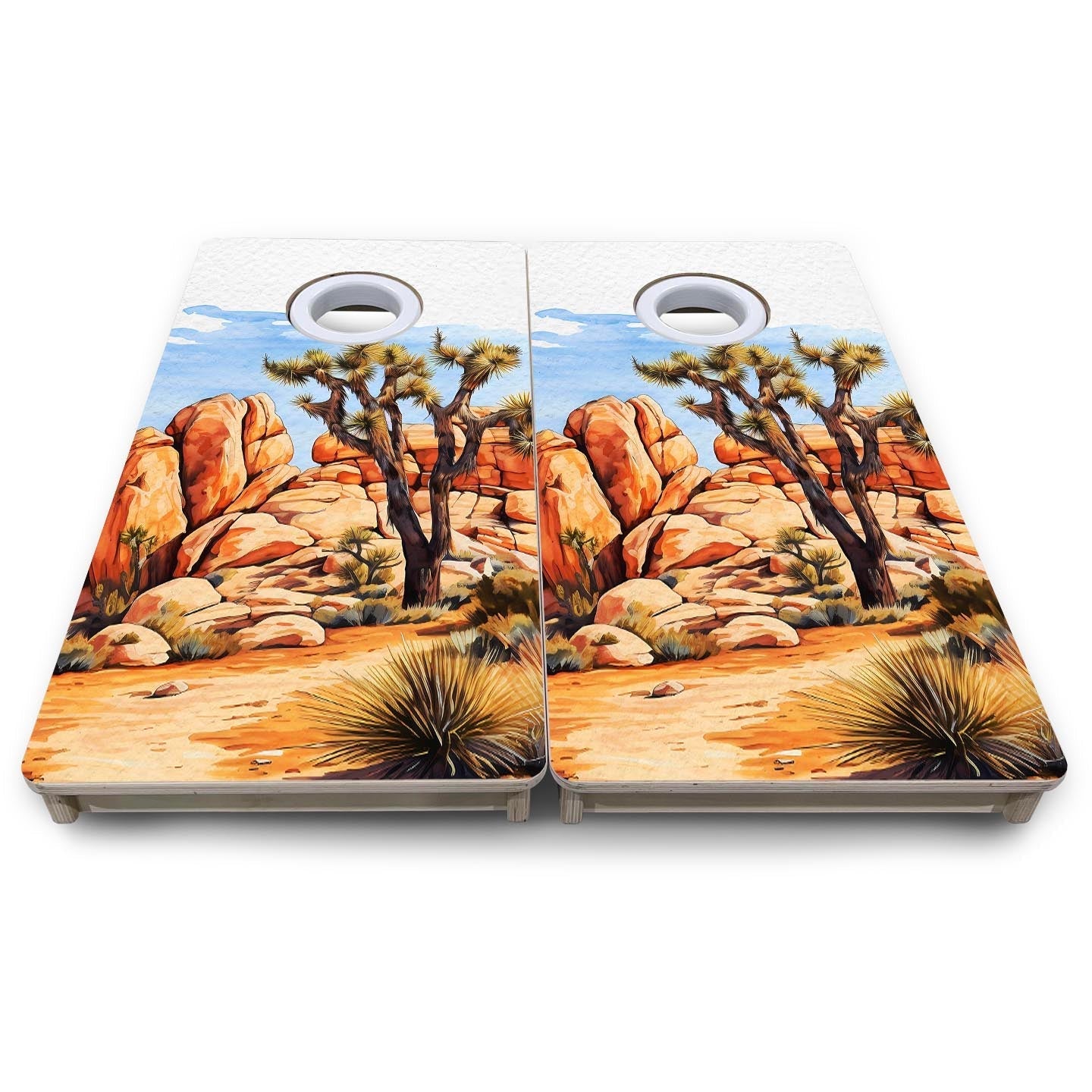 Joshua Tree - Mini or Vacation Size Boards by Cornhole Solutions, custom cornhole board detail photo 8