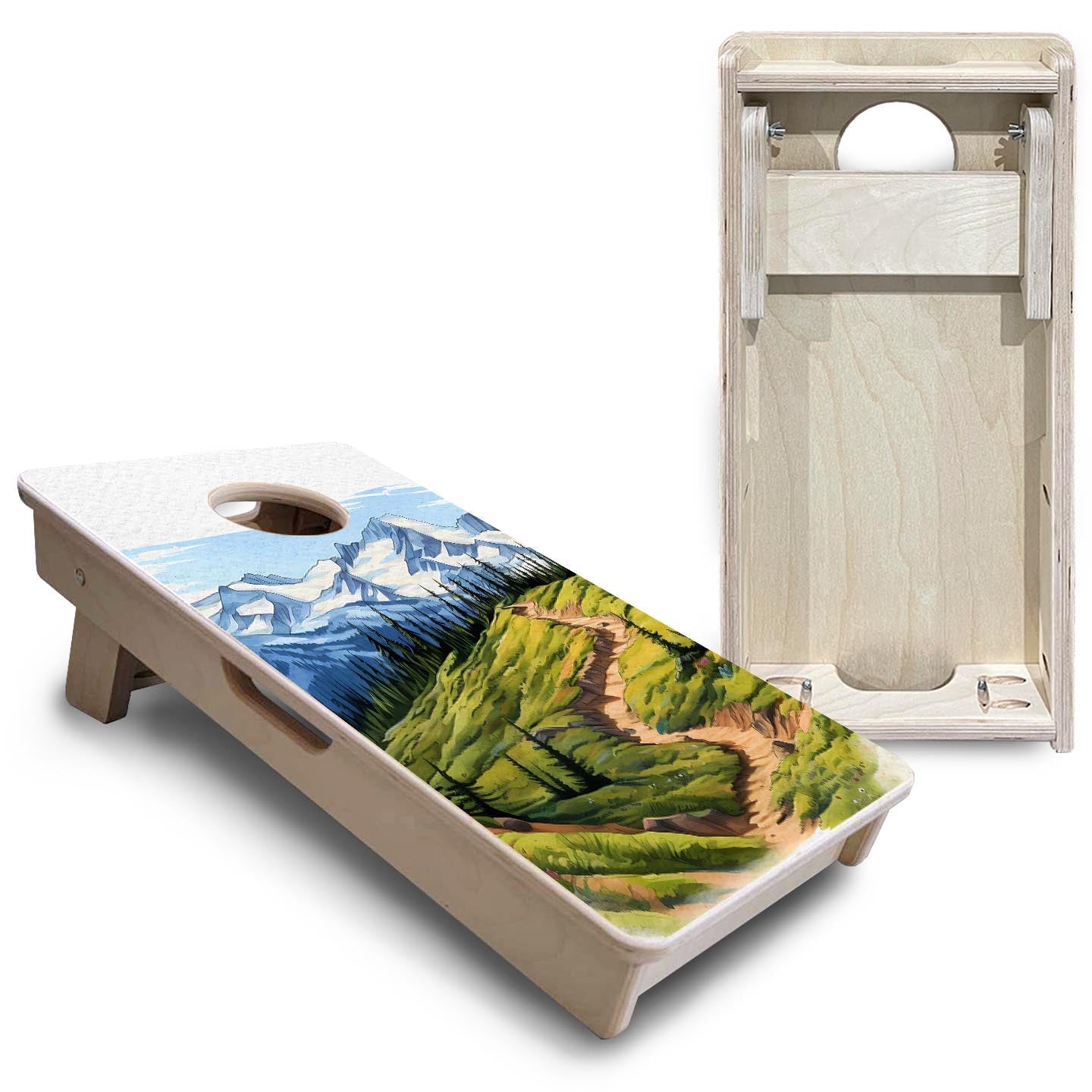 Olympic - Mini or Vacation Size Boards by Cornhole Solutions, custom cornhole board detail photo 5