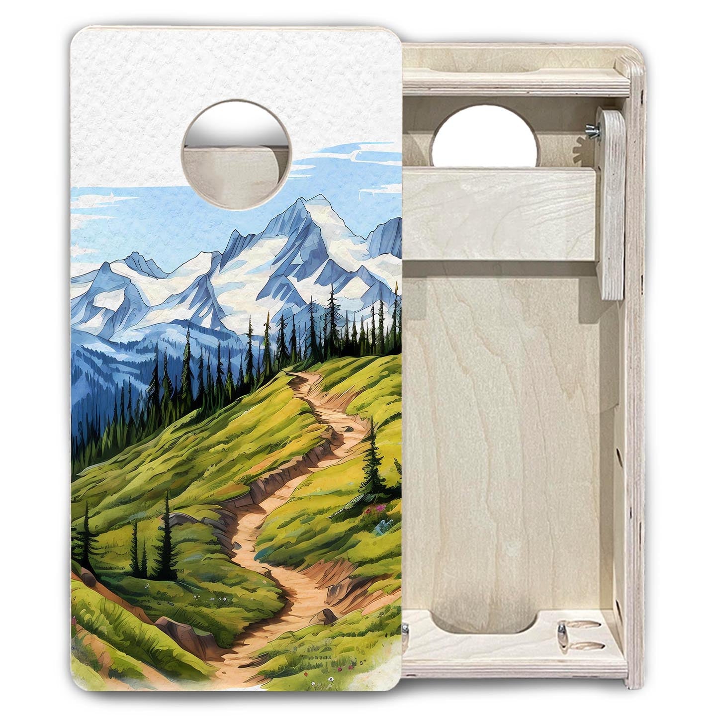 Olympic - Mini or Vacation Size Boards by Cornhole Solutions, custom cornhole board detail photo 6