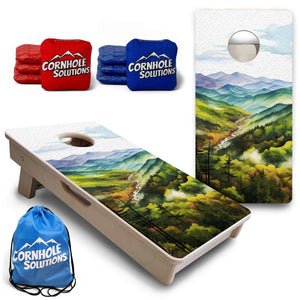 Smoky Mountains - Mini or Vacation Size Boards by Cornhole Solutions, custom cornhole board main product photo