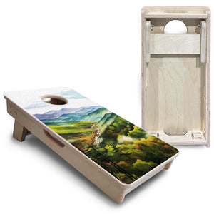 Smoky Mountains - Mini or Vacation Size Boards by Cornhole Solutions, custom cornhole board detail photo 5