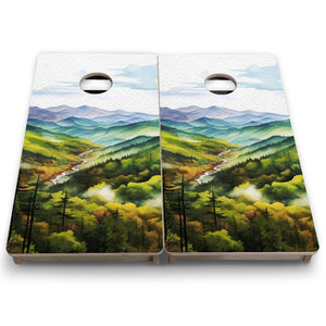Smoky Mountains - Mini or Vacation Size Boards by Cornhole Solutions, custom cornhole board detail photo 7