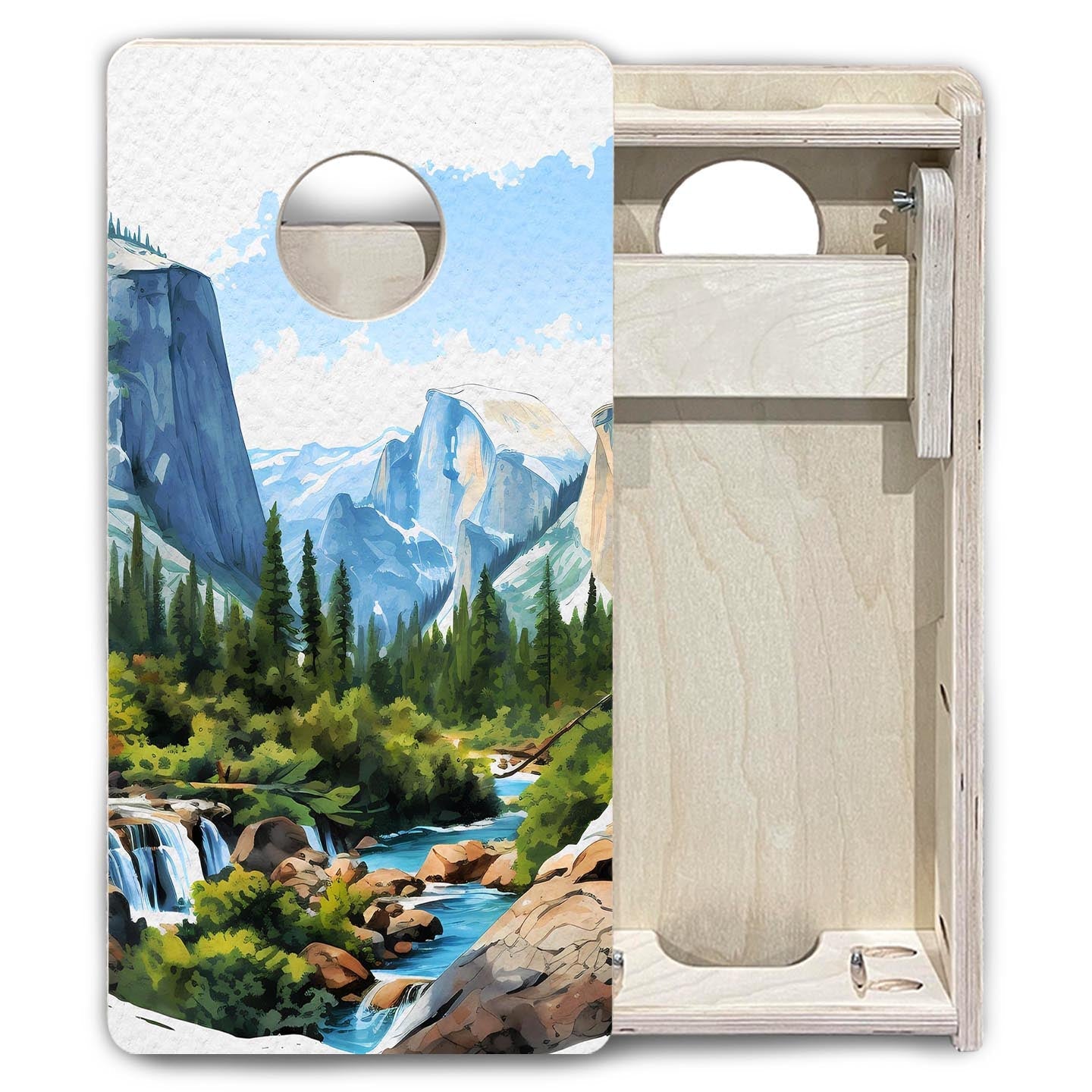 Yosemite - Mini or Vacation Size Boards by Cornhole Solutions, custom cornhole board detail photo 6