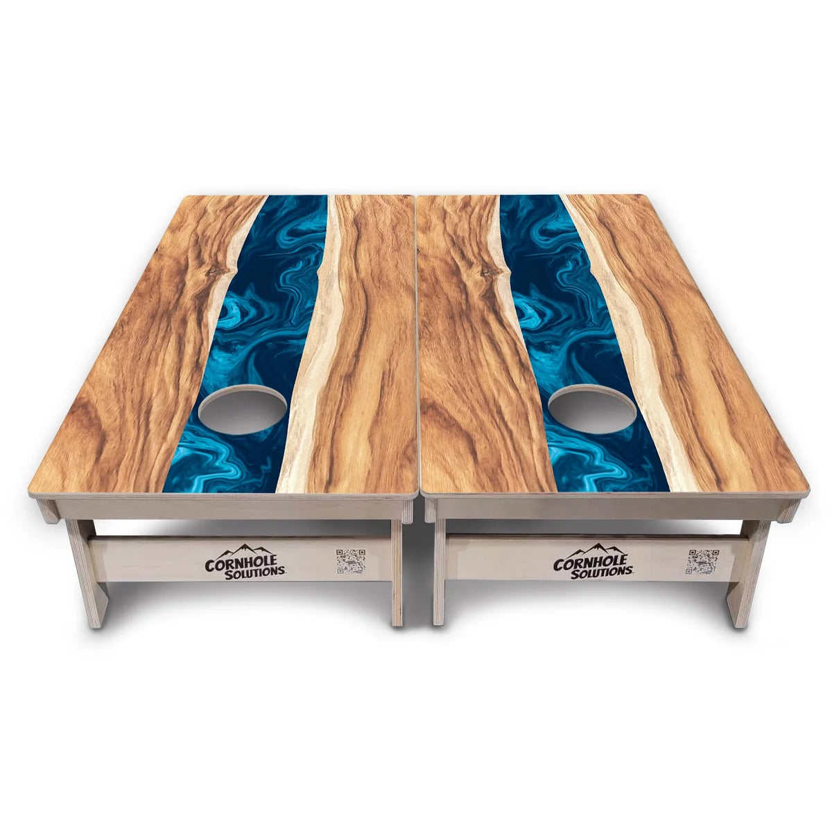 Live Edge River Cornhole Boards – Tournament Series