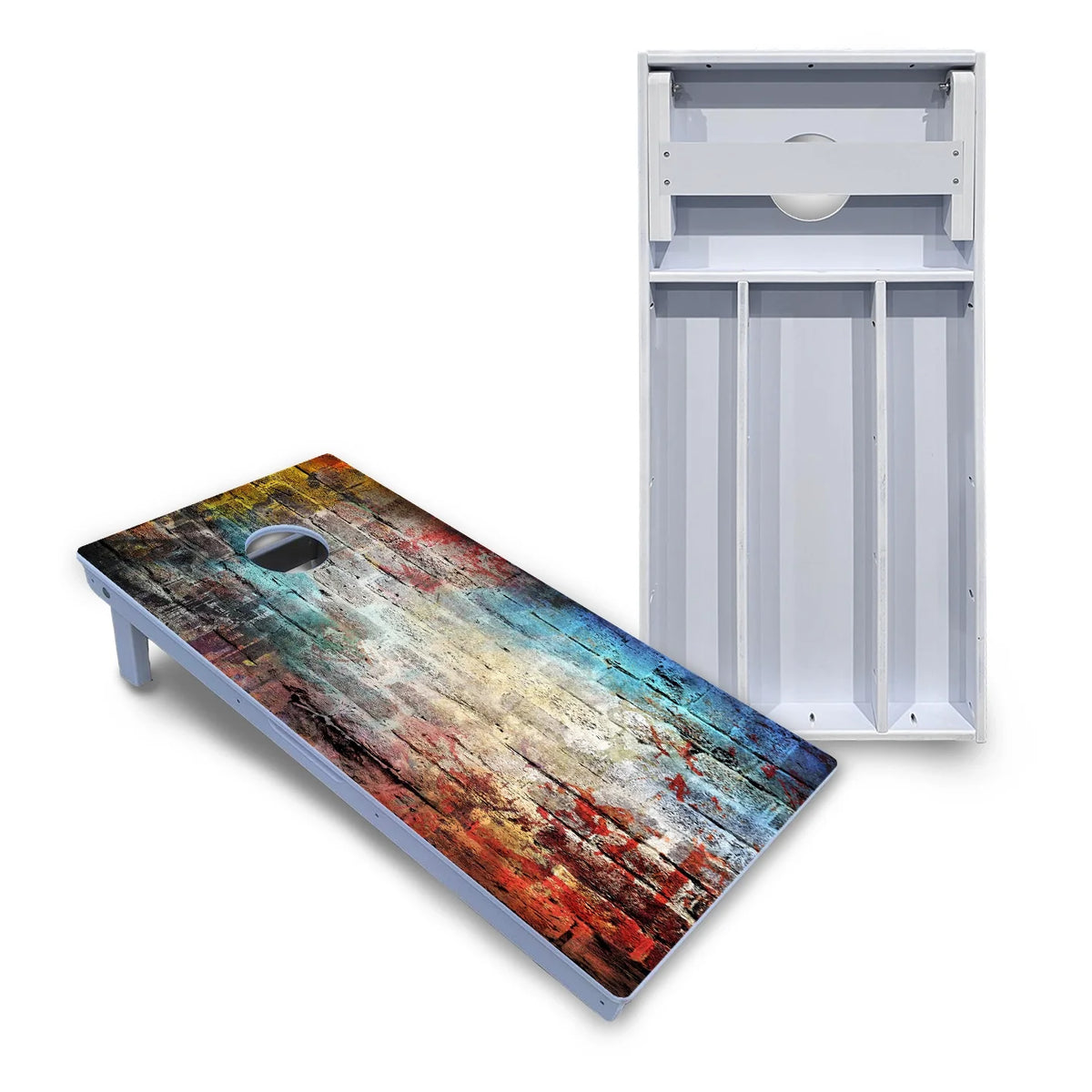 Colorful Brick Cornhole Boards - All Weather Series