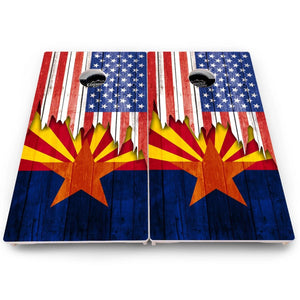 State Flag Cornhole Boards – AL to GA – Pro Lite or Pro Elite