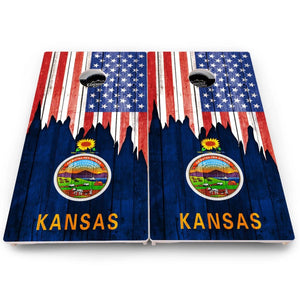 State Flag Cornhole Boards – HI to MD – Pro Lite or Pro Elite