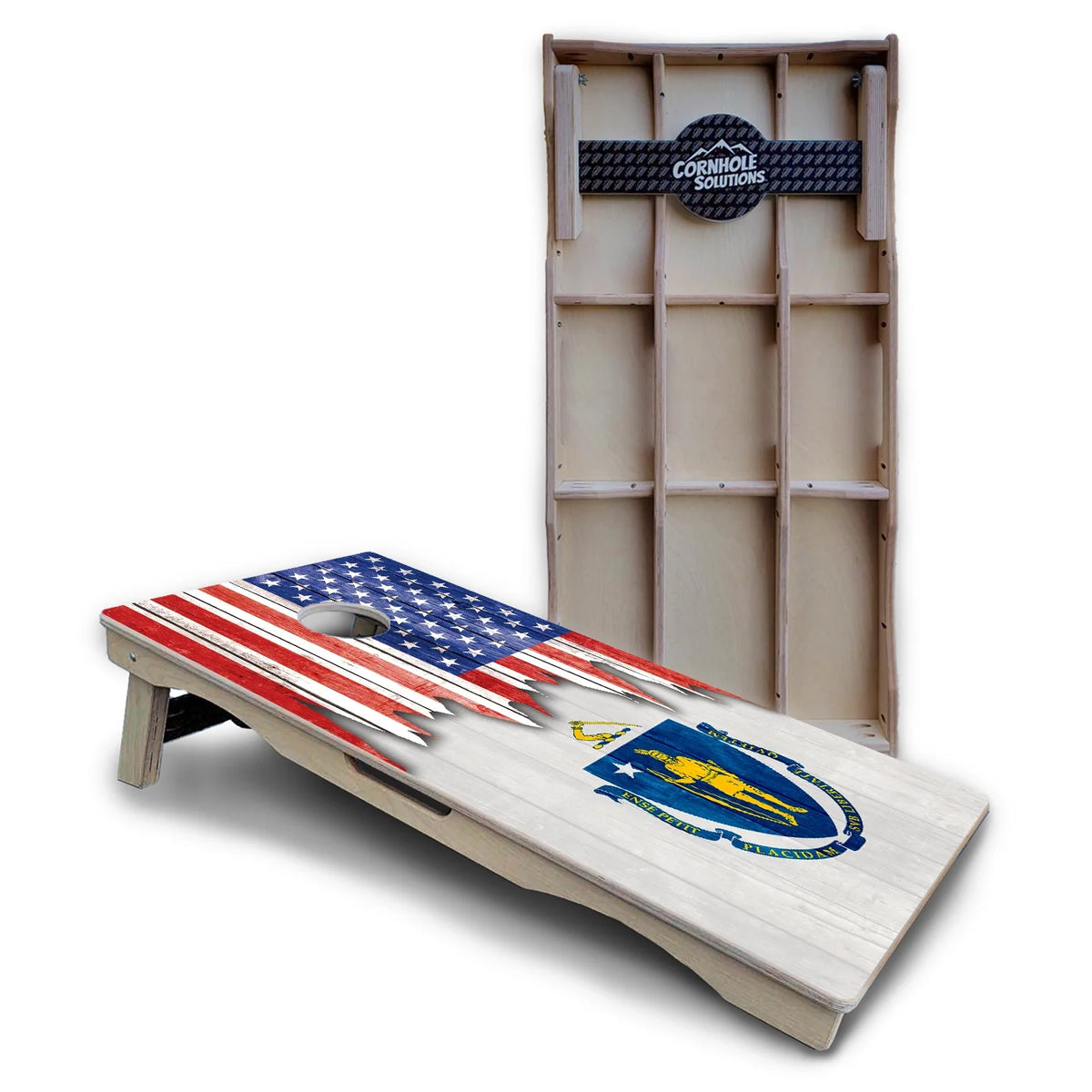 State Flag Cornhole Boards – MA to NJ – Pro Lite or Pro Elite