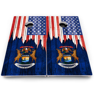State Flag Cornhole Boards – MA to NJ – Pro Lite or Pro Elite