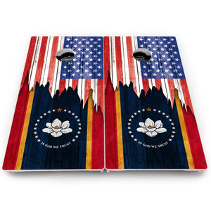 State Flag Cornhole Boards – MA to NJ – Pro Lite or Pro Elite