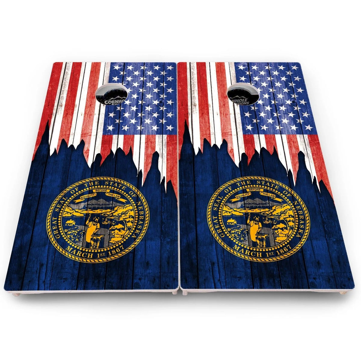 State Flag Cornhole Boards – MA to NJ – Pro Lite or Pro Elite