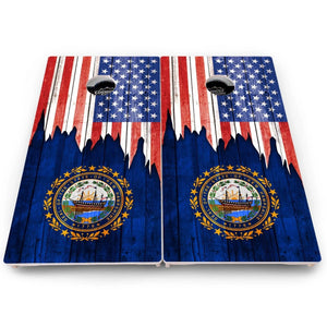 State Flag Cornhole Boards – MA to NJ – Pro Lite or Pro Elite