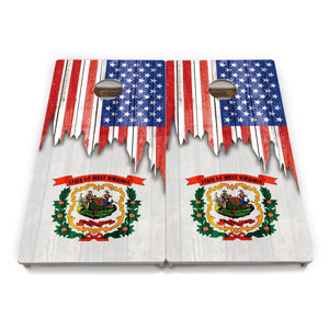 State Flag Cornhole Boards – SD–WY – Tournament Series