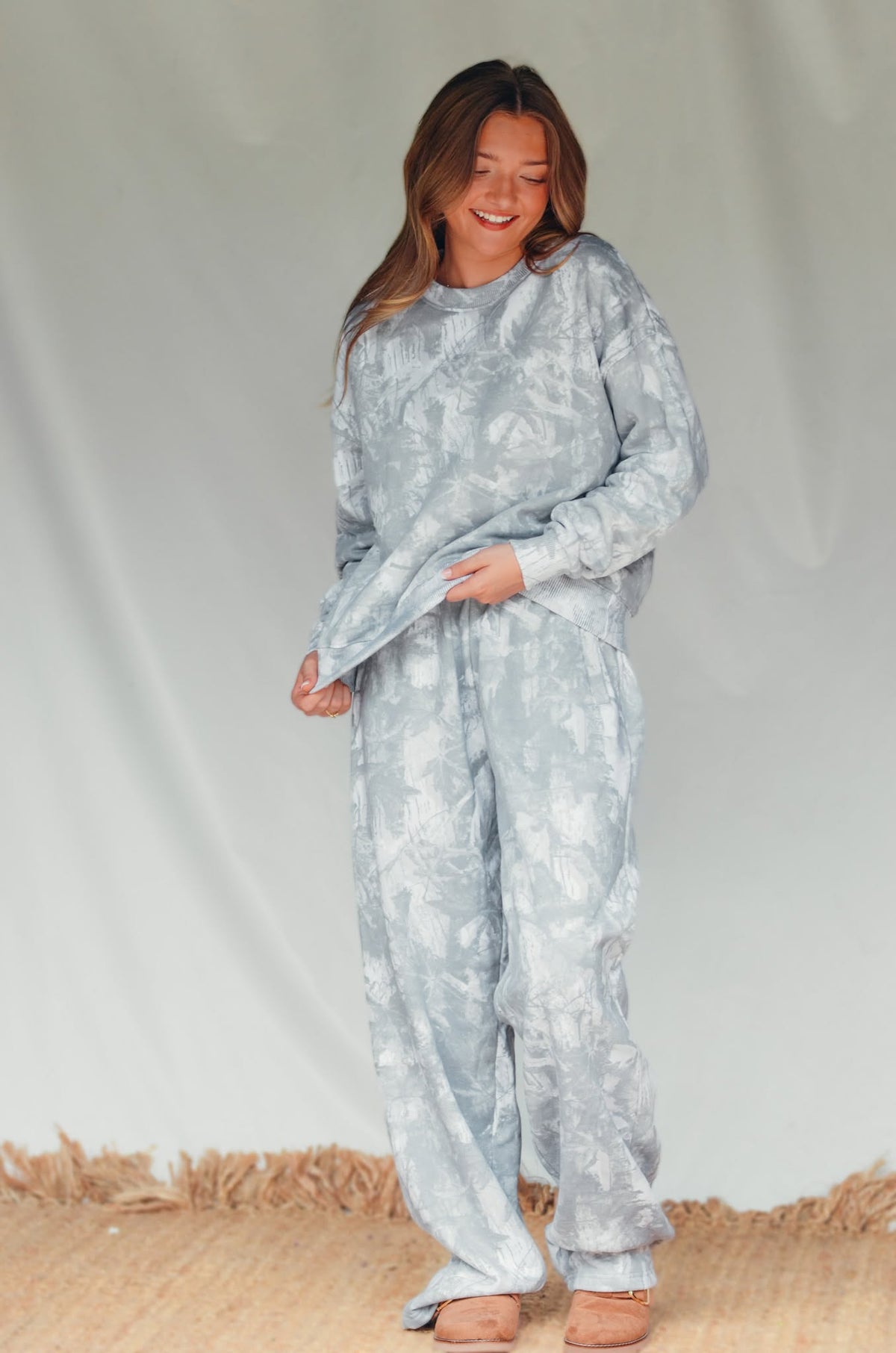 PREORDER ITEM (Estimated 11/10 ship date) White Wash Camo Sweatpants by Southern Bliss Company – view 2