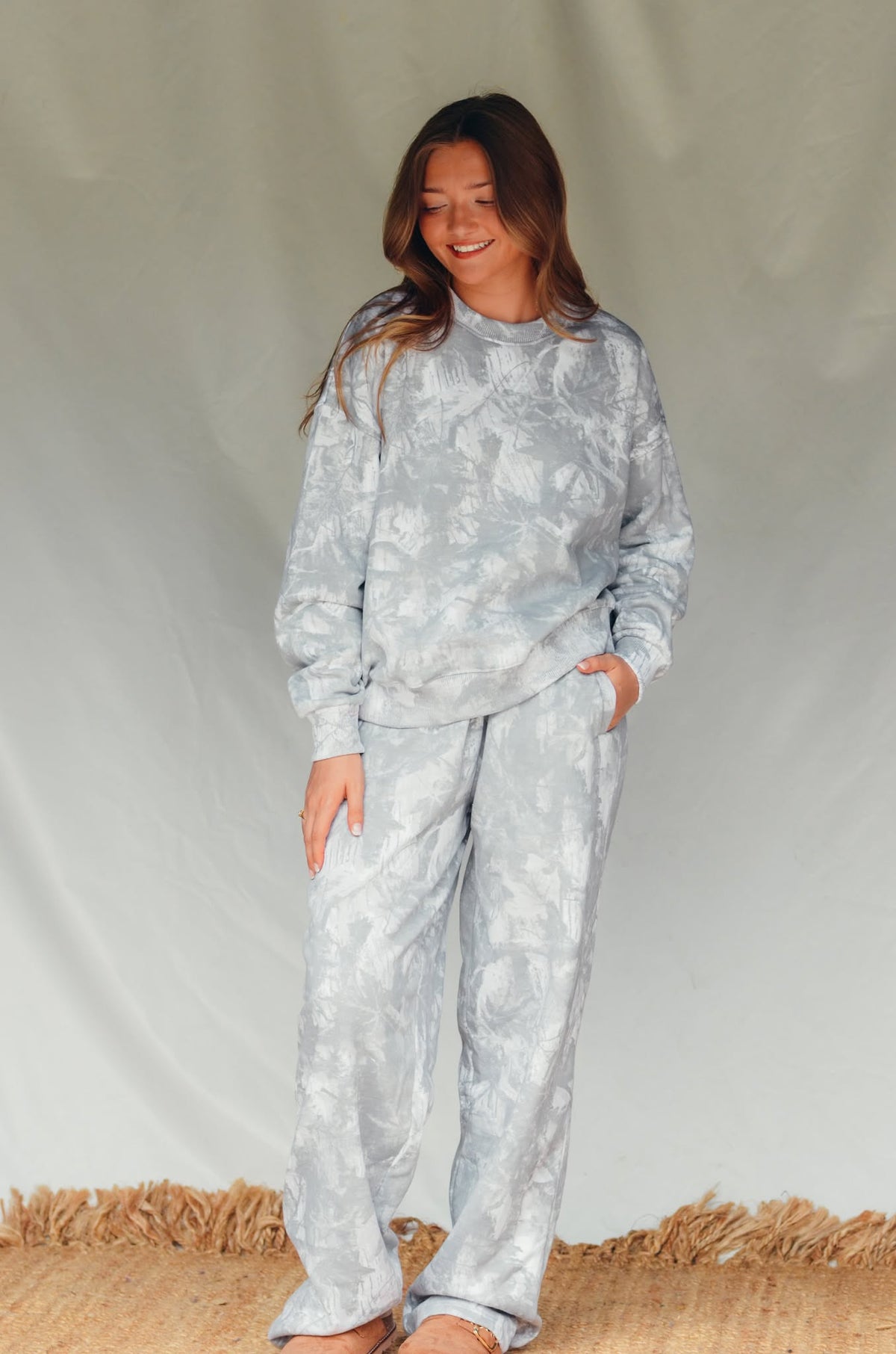 PREORDER ITEM (Estimated Ship date 11/10) White Wash Camo Crew Sweatshirt by Southern Bliss Company – view 2