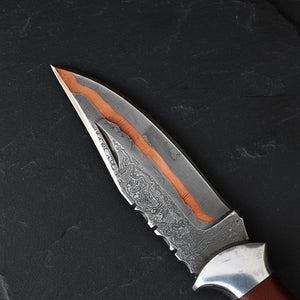 Timberline Trapper Damascus Folding Knife by JW SteelCrafts, alternate view 5
