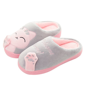 Cute Plush Cat Slippers for Winter Home Wear by The Mississippi Mermaid Mercantile - view 11