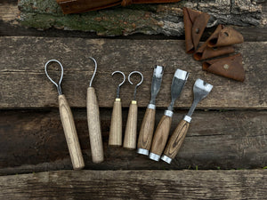 7-Piece Spoon/Bowl Carving Tool Set