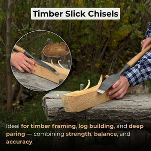 7-Piece Long Timber Framing Chisel Set