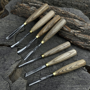 7-Piece Wood Carving Chisel & Gouge Set