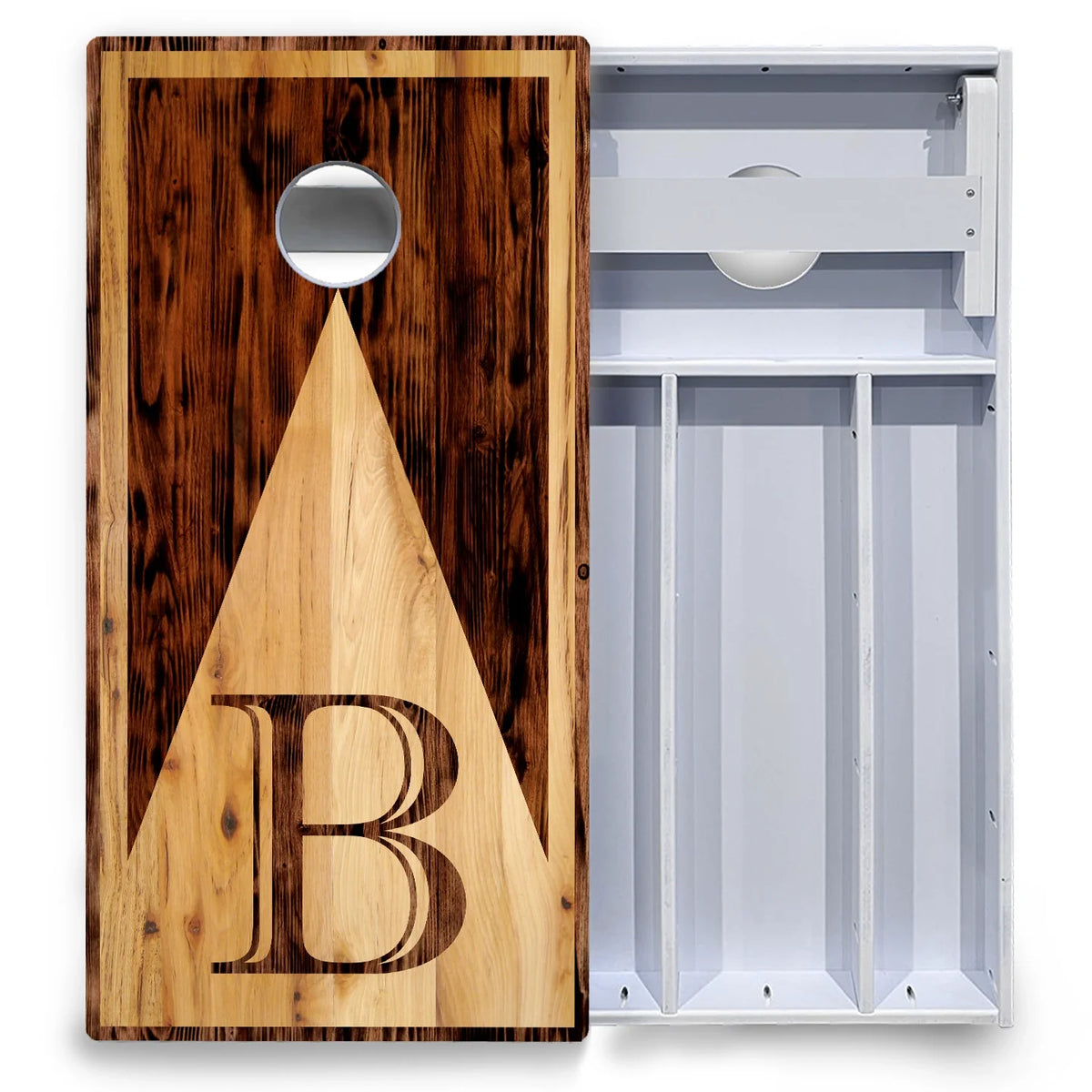 Wooden Triangle Letter Cornhole Boards - All Weather Series