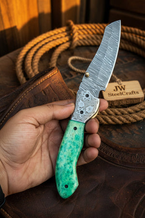 Jadeline Damascus Folder product detail, view 5