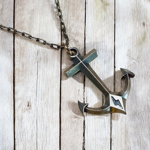 Hold Fast Anchor Necklace - Bronze Christian necklace by Forged By Fire - additional view 10