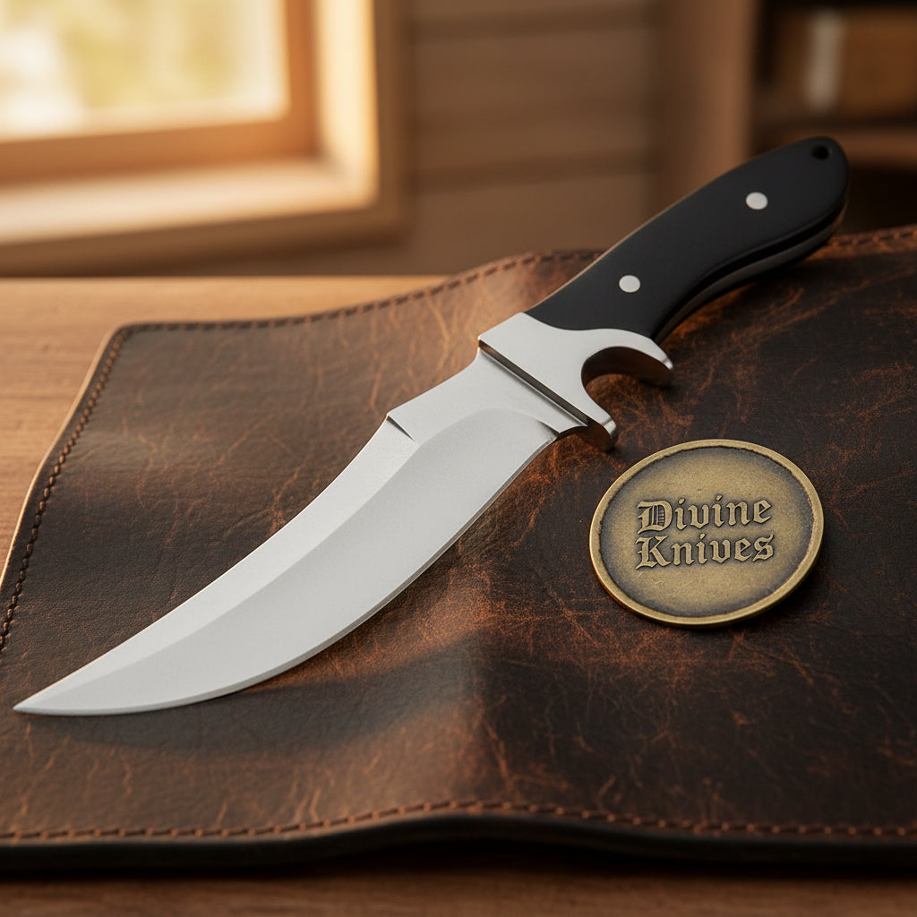 D2 Steel Sub-Hilt Fighter Knife with Balanced Blade